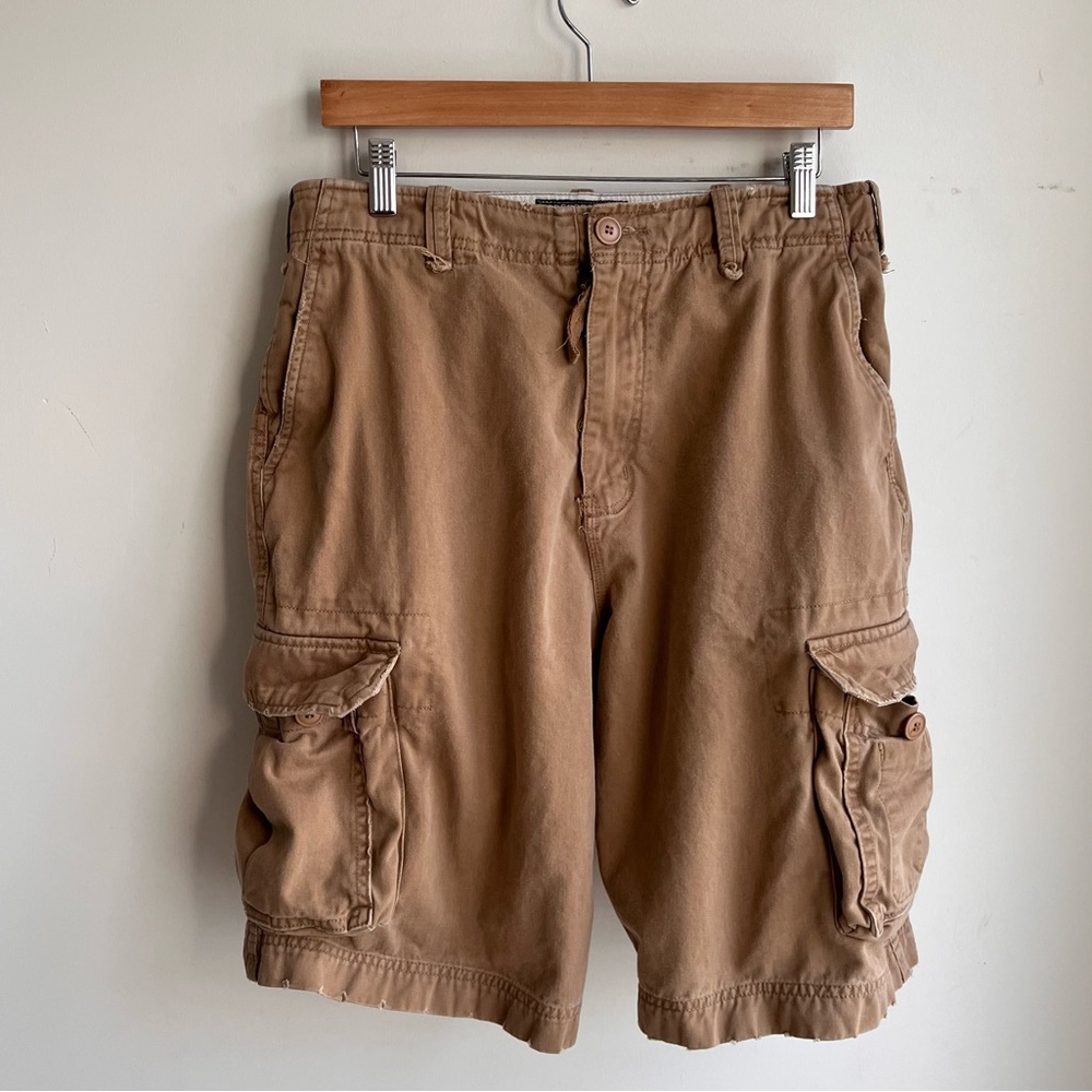 Abercrombie & Fitch Y2K Distressed Cargo Shorts